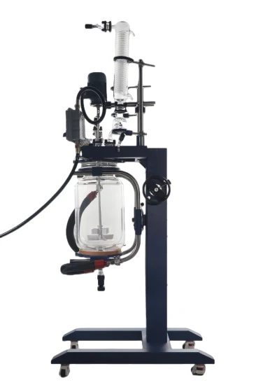 Laboratoire chimique Yuhua Lab Double couche rotative / Réacteur en verre doublé de verre 10L à 200L